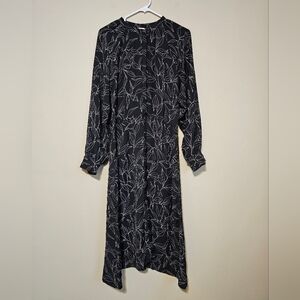 A New Day Women's Size XL Long Sleeve Button Front Dress